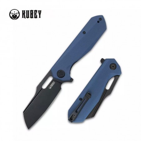 Nóż Kubey Knife Atlas, Blue G10, Dark Stonewashed 14C28N by Jelly Jerry (KU328B)