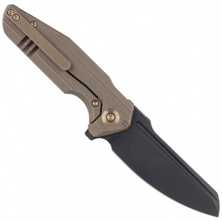 Nóż WE Knife StarHawk Bronze Titanium, Black Stonewashed CPM 20CV (WE21017-2)