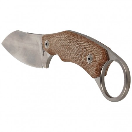 Nóż LionSteel H1 Karambit Canvas Natural, Stone Washed Blade (H1 CVN)