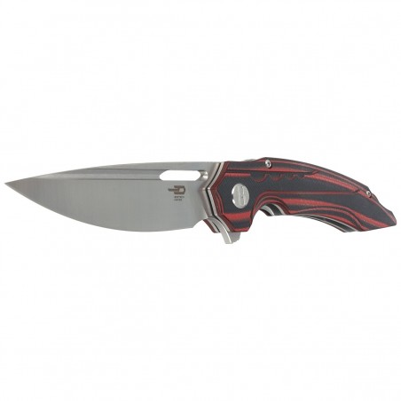 Nóż Bestech Ornetta Carbon Fiber / Red G10, Stonewash / Satin N690 by Kombou (BL02B)