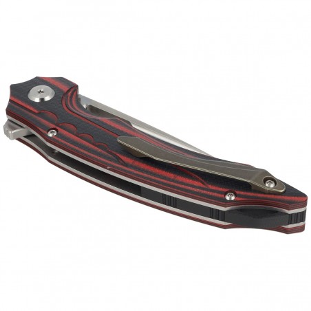 Nóż Bestech Ornetta Carbon Fiber / Red G10, Stonewash / Satin N690 by Kombou (BL02B)