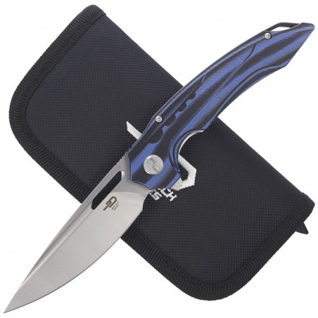 Nóż Bestech Ornetta Carbon Fiber / Blue G10, Stonewash / Satin N690 by Kombou (BL02A)