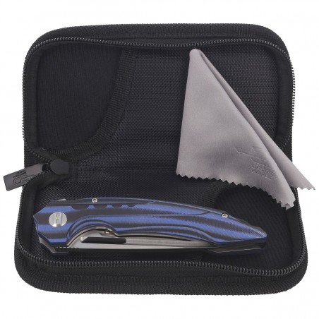 Nóż Bestech Ornetta Carbon Fiber / Blue G10, Stonewash / Satin N690 by Kombou (BL02A)