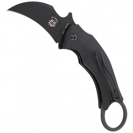 Nóż FOX Karambit Black Bird by Bastinelli G10 Black, Black Idroglider (FX-591)