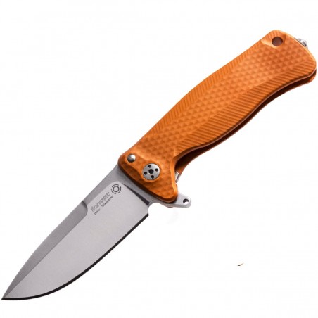 Nóż LionSteel SR22A Orange Aluminum, Satin Sleipner by Molletta (SR22A OS)