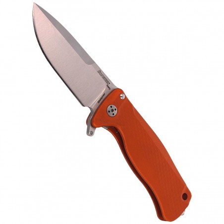 Nóż LionSteel SR22A Orange Aluminum, Satin Sleipner by Molletta (SR22A OS)