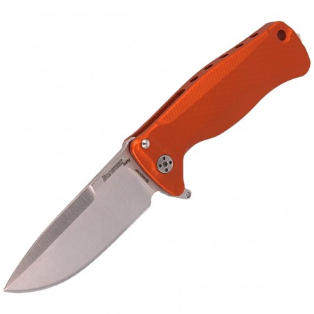 Nóż LionSteel SR22A Orange Aluminum, Satin Sleipner by Molletta (SR22A OS)