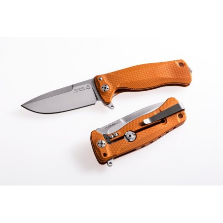 Nóż LionSteel SR22A Orange Aluminum, Satin Sleipner by Molletta (SR22A OS)