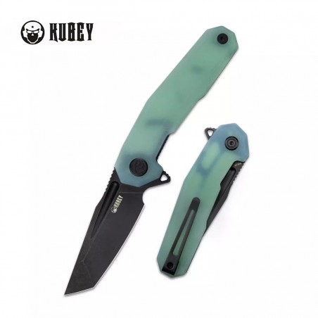 Nóż Kubey Carve Jade G10, Black Stonewashed AUS-10 (KB237F)