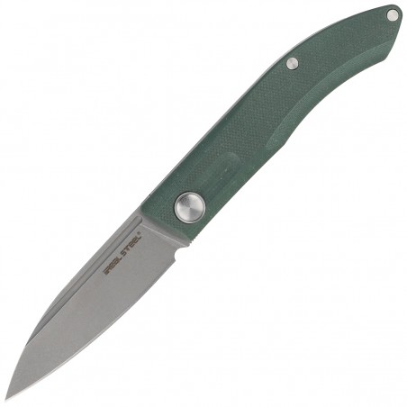 Nóż Real Steel Stella Green G10, Greywash VG-10 by Poltergeist Works (7054)