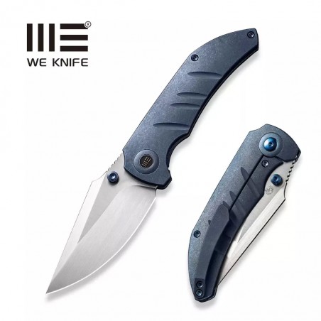 Nóż WE Knife Riff-Raff Blue Titanium, Hand Rubbed Satin CPM 20CV by Matthew Christensen (WE22020B-2)