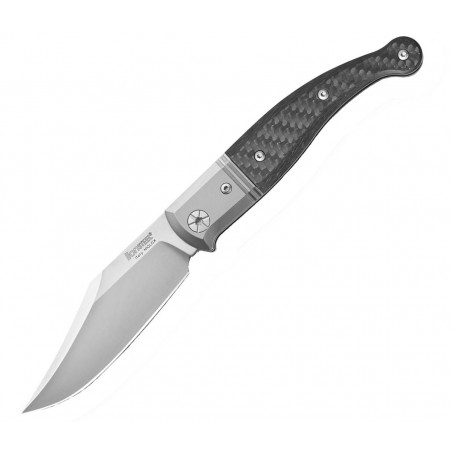 Nóż składany LionSteel Gitano Carbon Fibre, Satin Blade (GT01 CF)