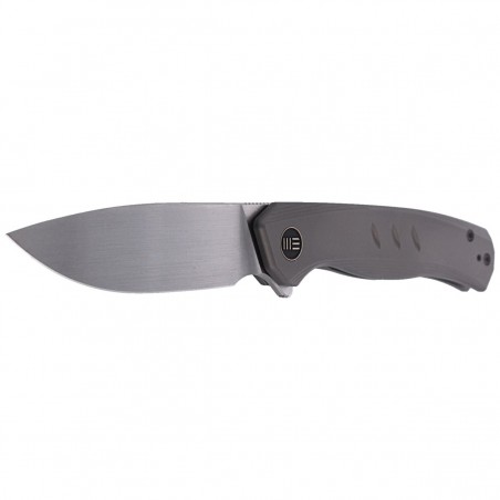 Nóż składany WE Knife Seer LE No 003/420 Gray Titanium, Hand Rubbed Silver CPM 20CV (WE20015-3)