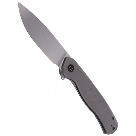 Nóż składany WE Knife Seer LE No 003/420 Gray Titanium, Hand Rubbed Silver CPM 20CV (WE20015-3)