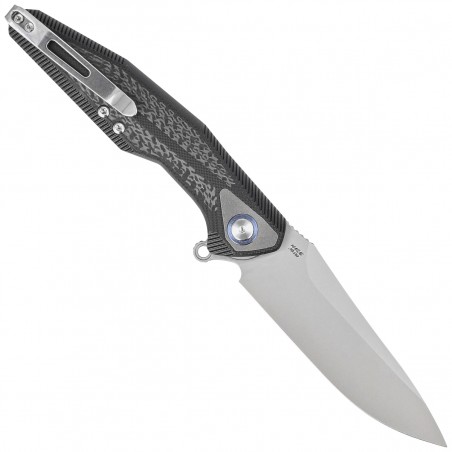 Nóż składany RikeKnife Tulay Integral Black G10 / Carbon Fiber, Satin 154CM (TULAY-B/CF)