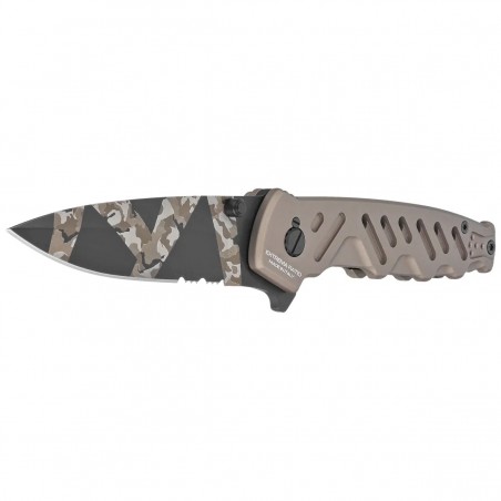 Nóż składany Extrema Ratio Caimano Nero N.A. Ranger LE No 073/250 Tactical Mud Aluminium, Geotech Camo N690 (04.1000.0166/BW/TM)