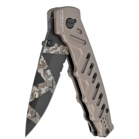 Nóż składany Extrema Ratio Caimano Nero N.A. Ranger LE No 073/250 Tactical Mud Aluminium, Geotech Camo N690 (04.1000.0166/BW/TM)