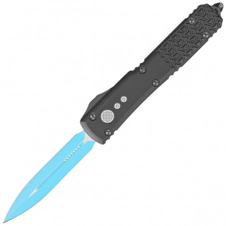 Nóż automatyczny OTF Microtech Ultratech D/E Jedi Knight Signature Black Aluminium, Blue M390 by Tony Marfione (122-1JK)