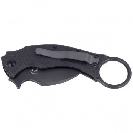 Nóż składany FOX Karambit Black Bird by Bastinelli Carbon Fiber / Gray Titanium, PVD Elmax (FX-591 TiCB)