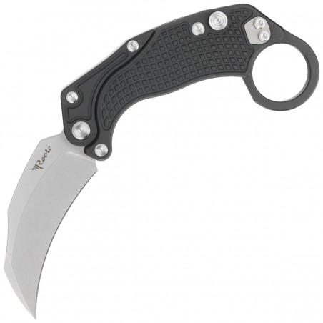 Nóż składany Reate EXO-K Gravity Karambit Black Aluminium, Stonewashed N690