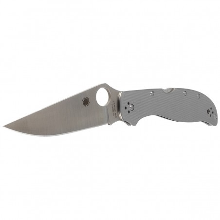 Nóż składany Spyderco Stretch 2 XL Gray G-10, CPM Cru-Wear Plain (C258GPGYCW)