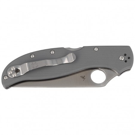 Nóż składany Spyderco Stretch 2 XL Gray G-10, CPM Cru-Wear Plain (C258GPGYCW)