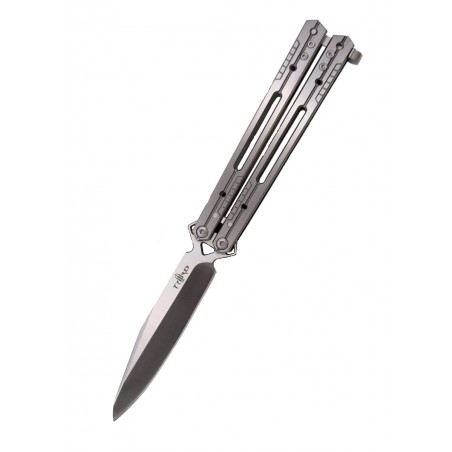 Nóż składany motylek Third Balisong Satin Stainless Steel, Satin (K2920B)