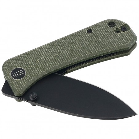 Nóż składany WE Knife Banter Green Micarta, Black Stonewashed CPM S35VN by Ben Petersen (2004J)