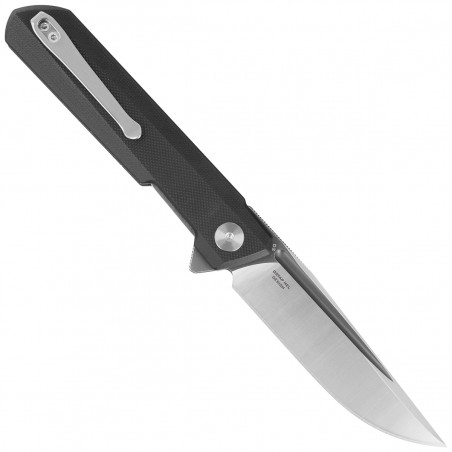 Nóż składany Bestechman Dundee Black G10, Grey Titanized / Satin D2 by Ostap Hel (BMK01D)