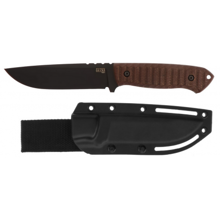 Nóż Za-Pas Ultra Outdoor Brown Toxic Micarta, Black Cerakote NMV (UOT-CE-M-BR)