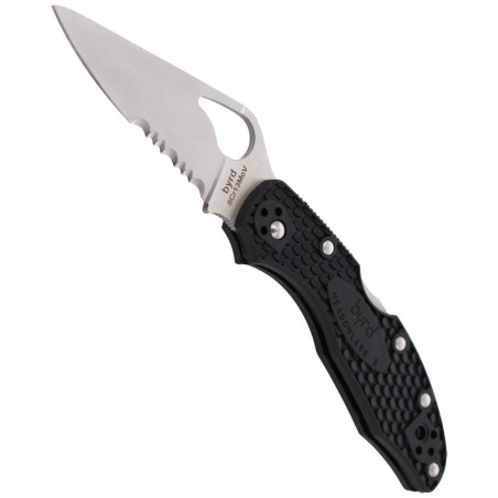 Nóz Spyderco Byrd Meadowlark 2 FRN Black, Combination (BY04PSBK2)