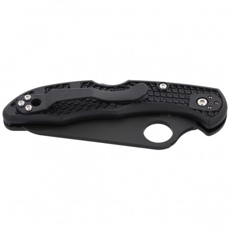 Nóż składany Spyderco Salt 2 FRN Black, Black Blade Plain H2 (C88PBBK2)