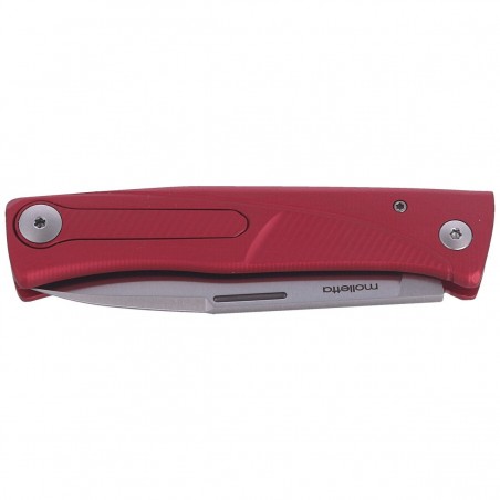 Nóż składany LionSteel Thrill Red Aluminium, Satin M390 by Molletta (TL A RS)