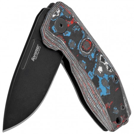 Nóż składany LionSteel Nano  Nebula Fat Carbon, Old Black MagnaCut (NA01 NB)