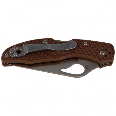 Nóż składany Spyderco Byrd Meadowlark 2 FRN Brown, Plain (BY04PBN2)