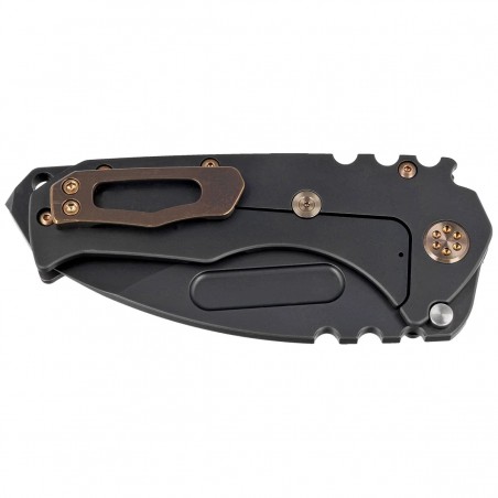 Nóż składany Medford Praetorian T Drop Point, DLC Handle, Bronze HW/Clip, PVD Breaker, DLC S45VN by Greg Medford (MK0124PD-30PV-