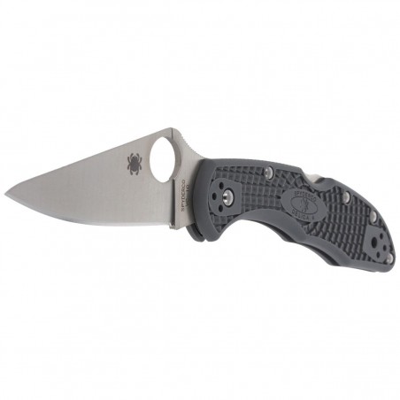 Nóż składany Spyderco Delica 4 FRN Gray Flat Ground Plain (C11FPGY)