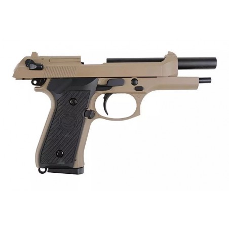 Replika pistoletu M92 (CO2) - tan