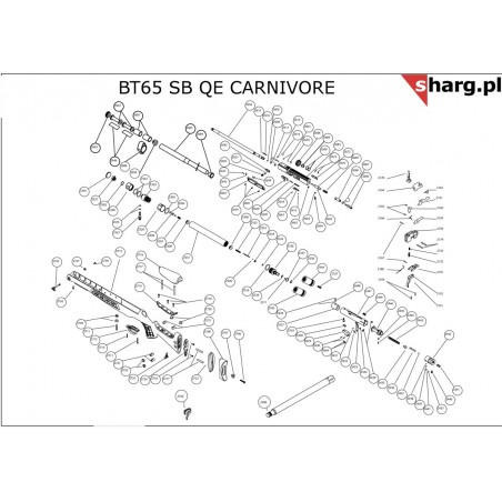 Mechanizm spustowy Hatsan Quattro Trigger Gold wiatrówka BT65 (2150-03)