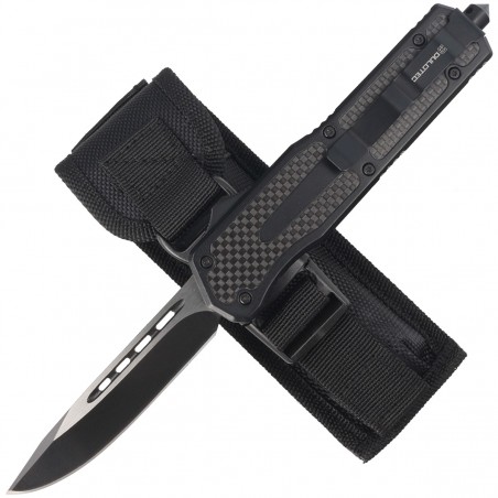 Nóż automatyczny Dulotec OTF Aluminium / Carbon Fiber, Two-Tone Finish 3Cr13MoV (K185A)