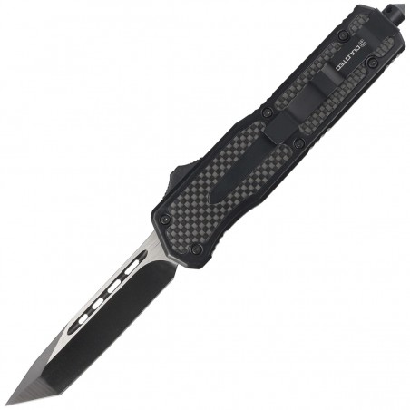 Nóż automatyczny Dulotec OTF Aluminium / Carbon Fiber, Two-Tone Finish 3Cr13MoV (K183A)