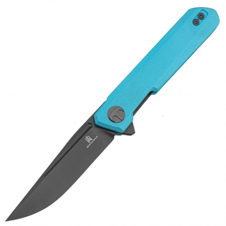 Nóż składany Bestechman Mini Dundee Tiffany Blue G10, Grey PVD D2 by Ostap Hel (BMK03L)