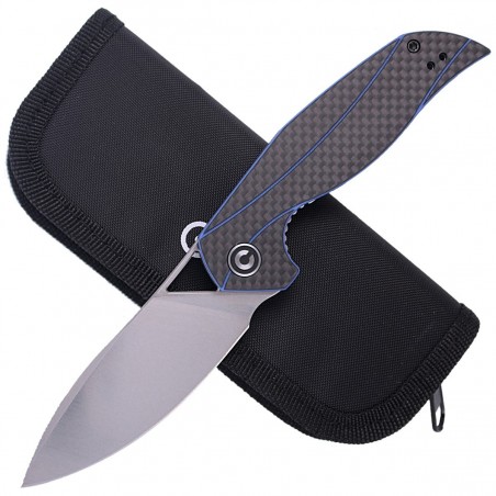 Nóż składany CIVIVI Anthropos Blue G10 / Carbon Fiber, Satin Finish by Elijah Isham (C903B)