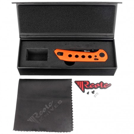 Nóż składany Reate PL-XT Orange G10, Black PVD Nitro-V