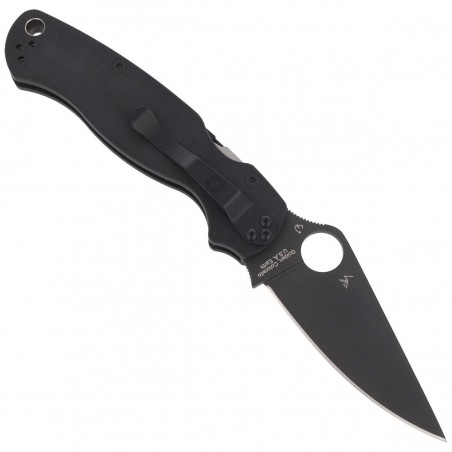 Nóż składany Spyderco Para Military 2 G-10 Black / Black Blade (C81GPBK2)