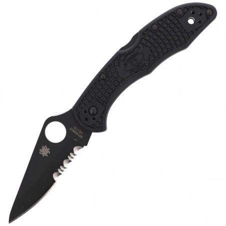 Nóż składany Spyderco Delica 4 FRN Black / Black Blade (C11PSBBK)