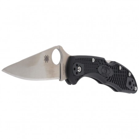 Nóż składany Spyderco Delica 4 FRN Black Flat Ground Plain (C11FPBK)