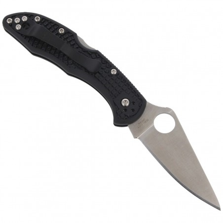 Nóż składany Spyderco Delica 4 FRN Black Flat Ground Plain (C11FPBK)