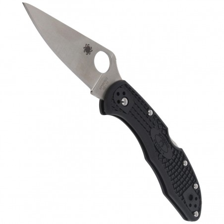 Nóż składany Spyderco Delica 4 FRN Black Flat Ground Plain (C11FPBK)