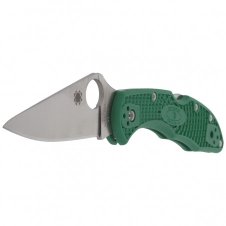 Nóż składany Spyderco Delica 4 FRN Green Flat Ground Plain (C11FPGR)